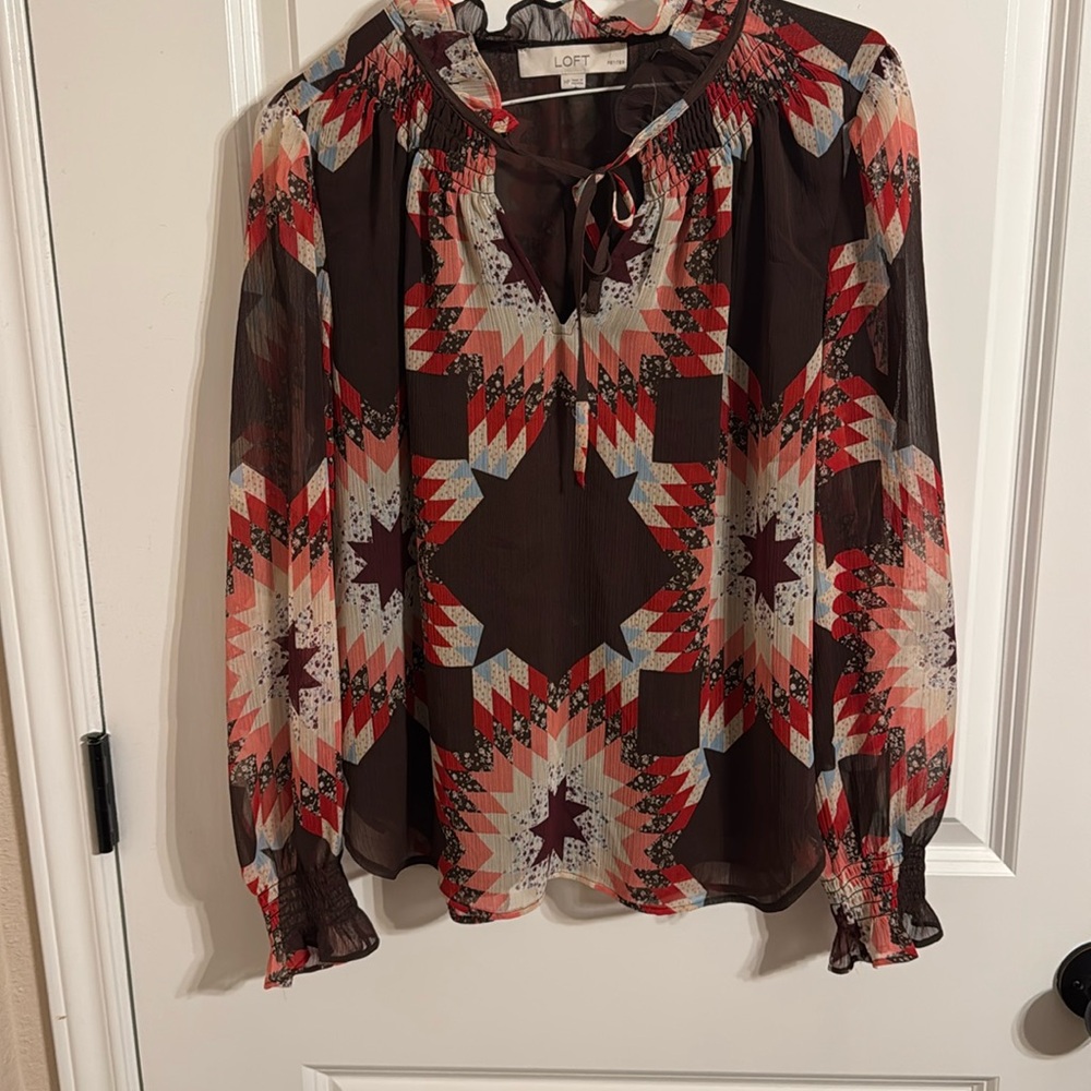 Loft medium petite blouse